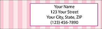 Pink Return Address Label