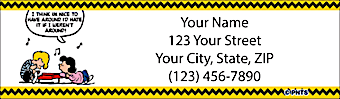 Classic Peanuts Return Address Label