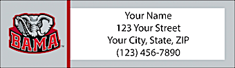 University of Alabama Return Address Label