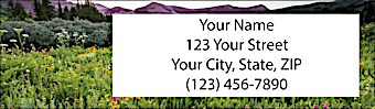 America the Beautiful Return Address Label