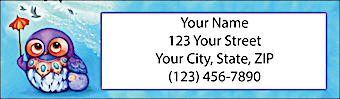 Seasons of the Owl Return Address Label