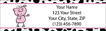 Farm Animal Antics Return Address Label