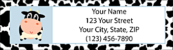 Udderly Cute Cows Return Address Label