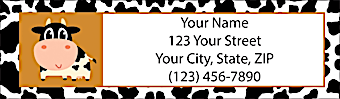 Udderly Cute Cows Return Address Label