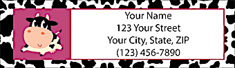 Udderly Cute Cows Return Address Label