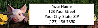 Pigs Return Address Label