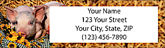 Pigs Return Address Label