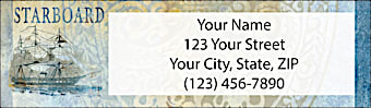 Tall Ships Return Address Label