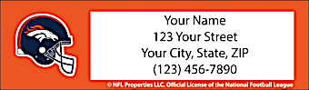 Denver Broncos NFL Return Address Label