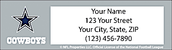 Dallas Cowboys NFL Return Address Label