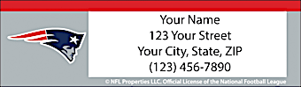 New England Patriots NFL Return Address Label