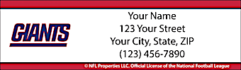 New York Giants NFL Return Address Label