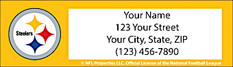 Pittsburgh Steelers NFL Return Address Label