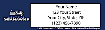 Seattle Seahawks NFL Return Address Label