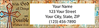 Crosses of Faith Return Address Label