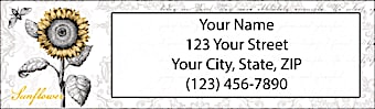 A Touch of Color Return Address Label