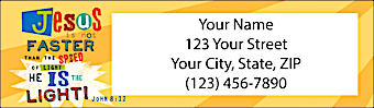 Super Powers Return Address Label