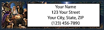 Nativity Return Address Label