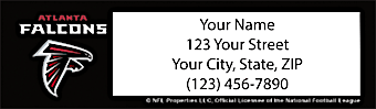 Atlanta Falcons NFL Return Address Label