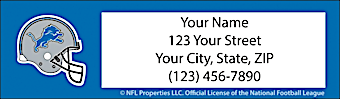 Detroit Lions NFL Return Address Label