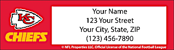 Kansas City Chiefs NFL Return Address Label