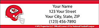 Kansas City Chiefs NFL Return Address Label