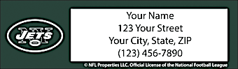 New York Jets NFL Return Address Label