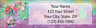 Pretty Petals Return Address Label