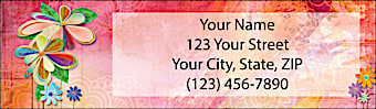 Pretty Petals Return Address Label