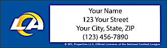 Los Angeles Rams NFL Return Address Label