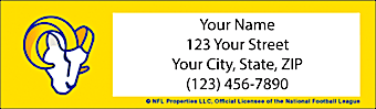 Los Angeles Rams NFL Return Address Label