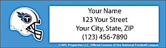 Tennessee Titans NFL Return Address Label