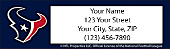 Houston Texans NFL Return Address Label