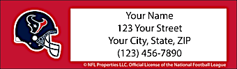 Houston Texans NFL Return Address Label