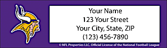 Minnesota Vikings NFL Return Address Label