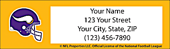 Minnesota Vikings NFL Return Address Label