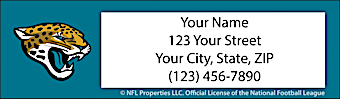 Jacksonville Jaguars NFL Return Address Label