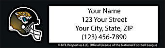 Jacksonville Jaguars NFL Return Address Label