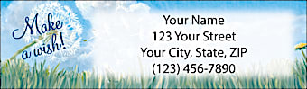 Make a Wish Return Address Label