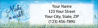 Make a Wish Return Address Label