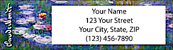 Monet: Nature Return Address Label