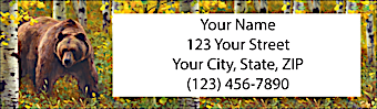 Bears Return Address Label