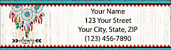 Dreamcatchers Return Address Label