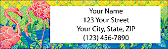 Flamingo Lagoon Return Address Label