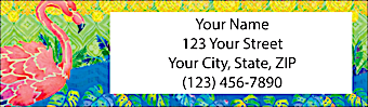 Flamingo Lagoon Return Address Label