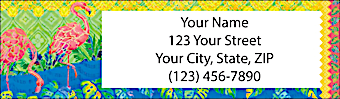 Flamingo Lagoon Return Address Label