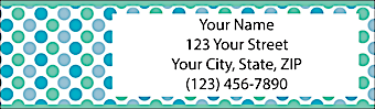 Pretty Polka Dots Return Address Label