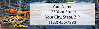 Canoes & Campfires Return Address Label