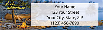 Canoes & Campfires Return Address Label