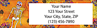 Day of the Dead Return Address Label